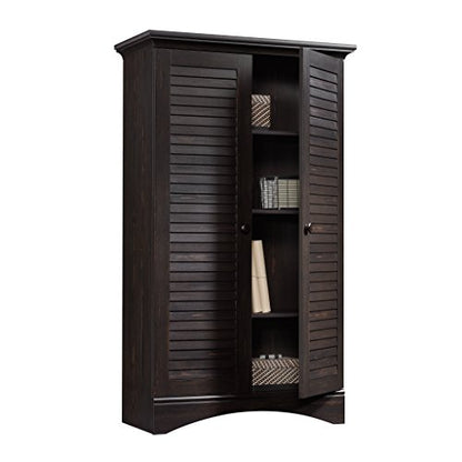 Sauder Harbor View Multipurpose Storage, Tall Pantry Cabinet, L: 35.43" x W: 16.73" x H: 61.02", Antiqued Paint