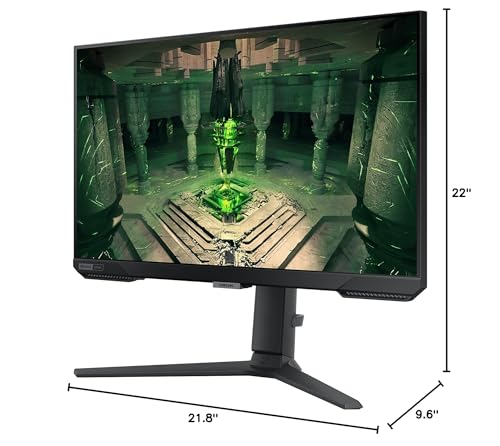 SAMSUNG 25" Odyssey G4 Series FHD Gaming Monitor, IPS, 240Hz, 1ms, G-Sync Compatible, AMD FreeSync Premium, HDR10, Ultrawide Game View, DisplayPort, HDMI, Fully Adjustable Stand, LS25BG402ENXGO