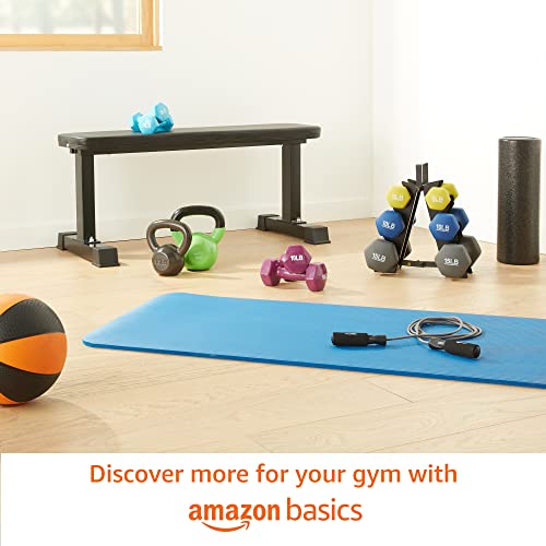 Amazon Basics Neoprene Dumbbell Hand Weights, 10 Pound, Pair, Navy Blue