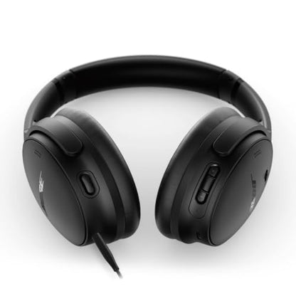 Bose QuietComfort Headphones - Wireless Bluetooth Headphones, Active Over Ear Noise Cancelling and Mic, USB-C Charging, Deep Bass, Up to 24 Hours of Playtime, Black
