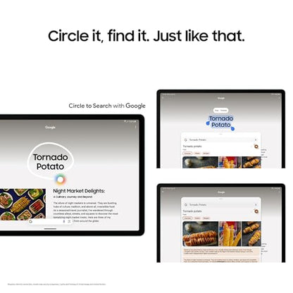 SAMSUNG Galaxy Tab S9 FE+ Plus 12.4” 128GB Android Tablet, Long Battery Life, Powerful Processor, S Pen, 8MP Camera, Lightweight Durable Design, Expandable Storage, US Version, 2023, Lavender