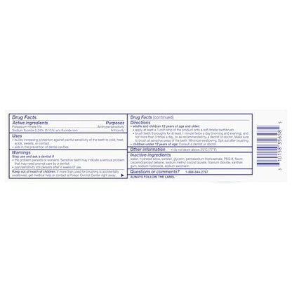 Sensodyne Extra Whitening Sensitive Teeth and Cavity Prevention Whitening Toothpaste, Amazon Exclusive, Cool Mint, Amazon Exclusive- 4 Ounces (Pack of 4)