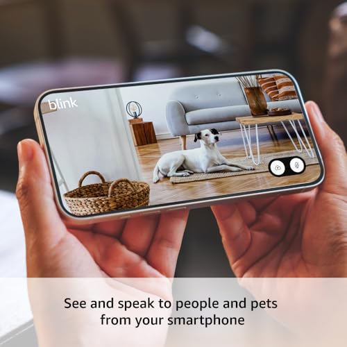 Blink Mini 2 (Newest Model) — Home Security & Pet Camera(s) with HD video, color night view, motion detection, two-way audio, and built-in spotlight — 1 camera (White)