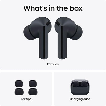 SAMSUNG Galaxy Buds 3 FE (2025) True Wireless Bluetooth Earbuds, Active Noise Cancellation, Powerful Sound, Clear Calls, Long Lasting Battery, Hands Free AI, Black [US Version, 2 Year Warranty]