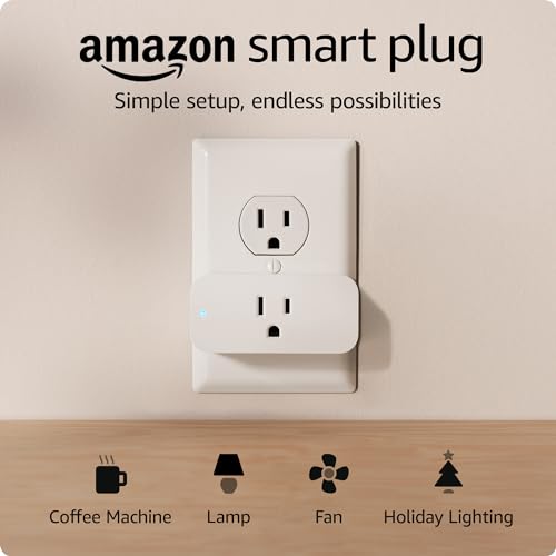 Amazon Smart Plug | Works with Alexa | Simple Setup, Endless Possibilities (2-Pack)