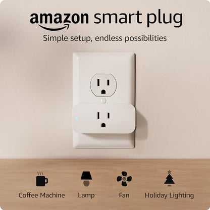 Amazon Smart Plug | Works with Alexa | Simple Setup, Endless Possibilities (2-Pack)