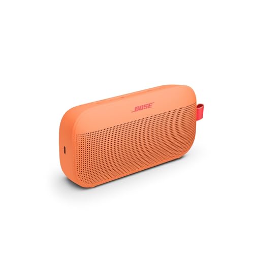 Bose SoundLink Flex Bluetooth Speaker (2nd Gen) - Portable Outdoor Speaker with Hi-Fi Audio, Waterproof and Dustproof, USB-C, Up to 12 Hours Battery Life, Sunset Peach - Limited Edition Color
