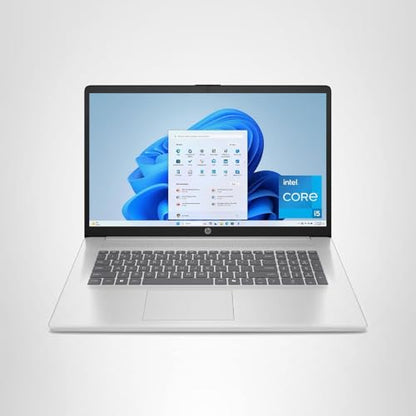 HP 17.3 inch Laptop, FHD Display, Intel Core i5-1334U, 16 GB RAM, 512 GB SSD, Intel Iris Xe Graphics, Windows 11 Home, Natural Silver, 17-cn3399nr
