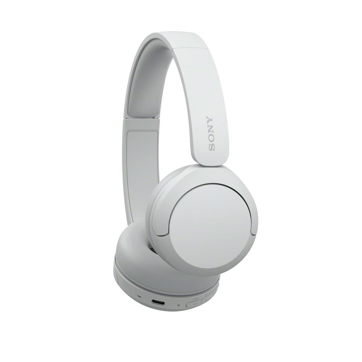 Sony WH-CH520 Wireless Headphones Bluetooth On-Ear Headset with Microphone and up to 50 Hours Battery Life with Quick Charging, White