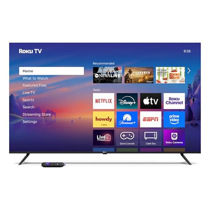 Roku Smart TV 2025 – 65-Inch Select Series, 4K HDR TV – RokuTV with Enhanced Voice Remote – Flat Screen LED Television with Wi-Fi for Streaming Live Local News, Sports, Family Entertainment