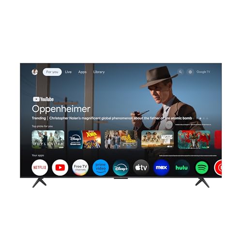 TCL 75-Inch QM6K QLED 4K Smart QD-Mini LED TV with Google TV (75QM6K, 2025 Model) Dolby Vision IQ, Dolby Atmos, HDR, Game Accelerator up to 288Hz, Voice Remote, Works with Alexa, Streaming Television
