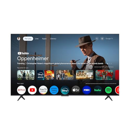 TCL 75-Inch QM6K QLED 4K Smart QD-Mini LED TV with Google TV (75QM6K, 2025 Model) Dolby Vision IQ, Dolby Atmos, HDR, Game Accelerator up to 288Hz, Voice Remote, Works with Alexa, Streaming Television