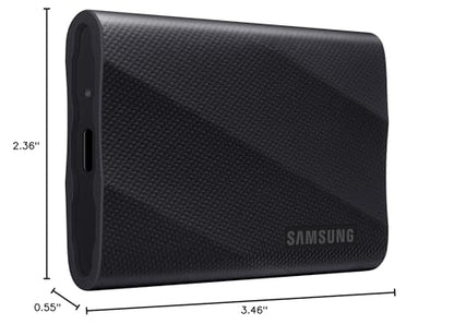 SAMSUNG T9 Portable SSD 4TB, USB 3.2 Gen 2x2 External Solid State Drive, Seq. Read Speeds Up to 2,000MB/s for Gaming, Students and Professionals,MU-PG4T0B/AM, Black (pack of 1)