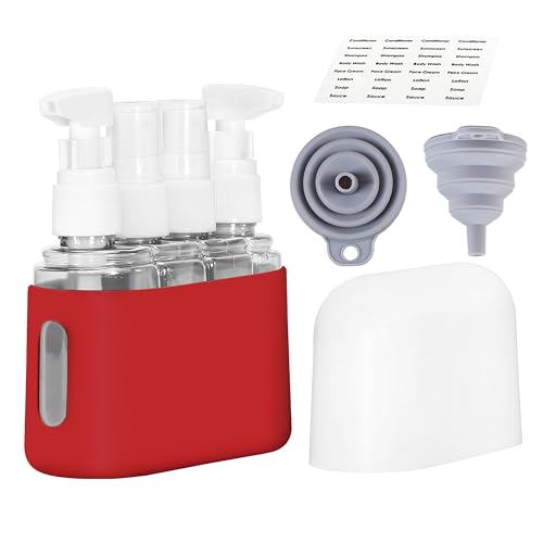 Bpluma Travel Bottles, Leak Proof Containers For Toiletries TSA Approved Airplane Accessories Kits For Liquid With Labels