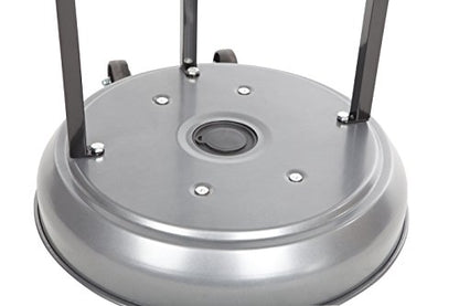 Amazon Basics 46,000 BTU Outdoor Propane Patio Heater with Wheels, Commercial & Residential, 13489.74 watts, Slate Gray, with water tank, 32.1 x 32.1 x 91.3 inches (LxWxH)