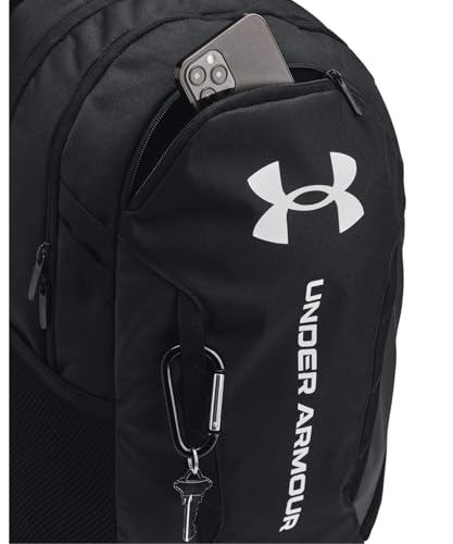 Under Armour Unisex Hustle 6.0 Backpack, 002 BLACK, OSFM