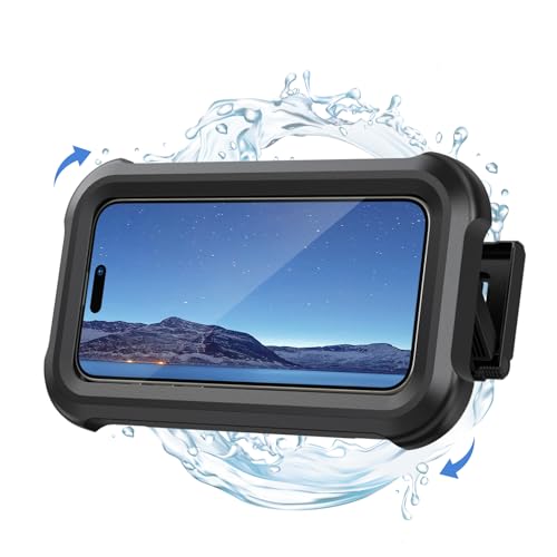 Lamicall Waterproof Shower Phone Holder - Shower Bathroom Bath Cellphone Accessories for Women Men Girls Boys, Christmas iPhone Accessories Case Wall Mount Stand, Gift Gadget for 4-7" Phones