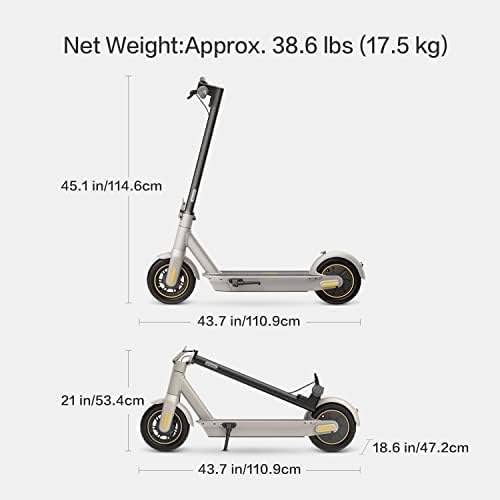 Segway Ninebot MAX G30LP Electric Kick Scooter, Up to 24.9 Miles Long-Range, 18.6 mph Top Speed, Lightweight and Foldable, UL-2272 Certified