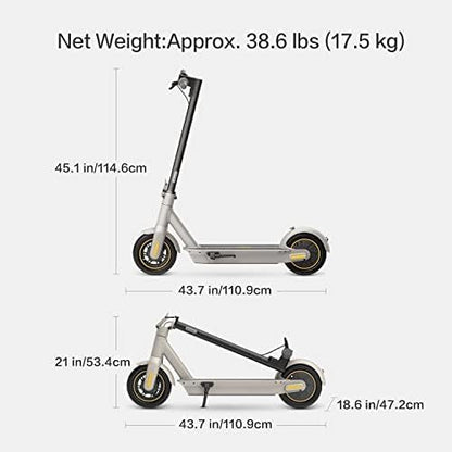 Segway Ninebot MAX G30LP Electric Kick Scooter, Up to 24.9 Miles Long-Range, 18.6 mph Top Speed, Lightweight and Foldable, UL-2272 Certified