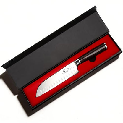 imarku Santoku Knife 7 Inch with Sharp Japanese High Carbon Stainless Steel