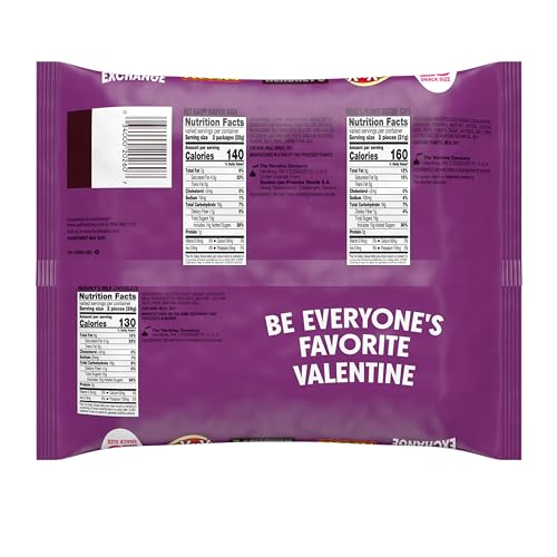 HERSHEY'S, KIT KAT and REESE'S Assorted Chocolate Snack Size, Valentine's Candy Bag, 12.47 oz (25 Pieces)