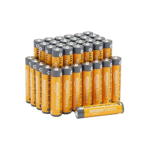 Amazon Basics AAA Long-Lasting Alkaline Batteries, 36-Count, 1.5 Volt, Reliable Performance, 10-Year Shelf Life, Emergency Storage