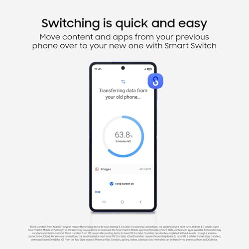Samsung Galaxy Z Flip7 Cell Phone, 256GB AI Smartphone, Unlocked Android, high-res 50 MP Camera, Powerful Processor, Long Battery Life, 2025, US 1 Yr Manufacturer Warranty, Blue Shadow