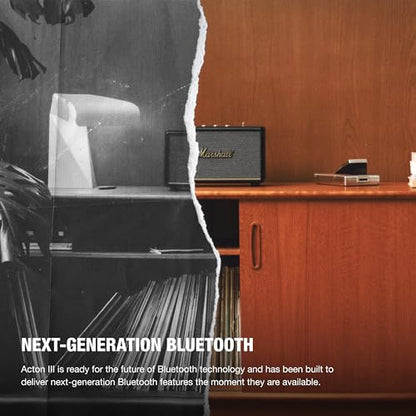 Marshall Acton III Bluetooth Home Speaker, Black