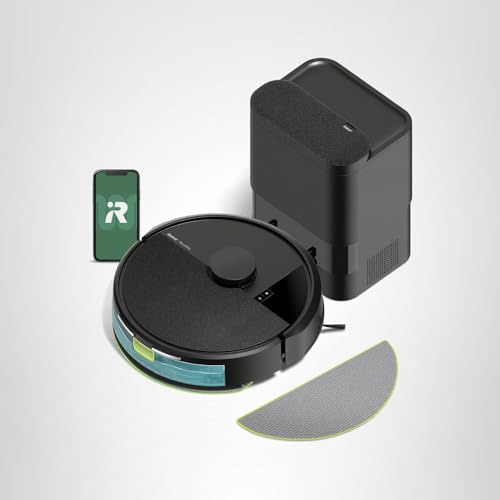 iRobot Roomba 104 2in1 Vacuum & Mop Robot - Self-Empties for 75 Days, Intense Power-Lifting Suction, Vacuums All Floors, Ideal for Pet Hair, LiDAR Smart Navigation Mapping, Mops Hard Floors