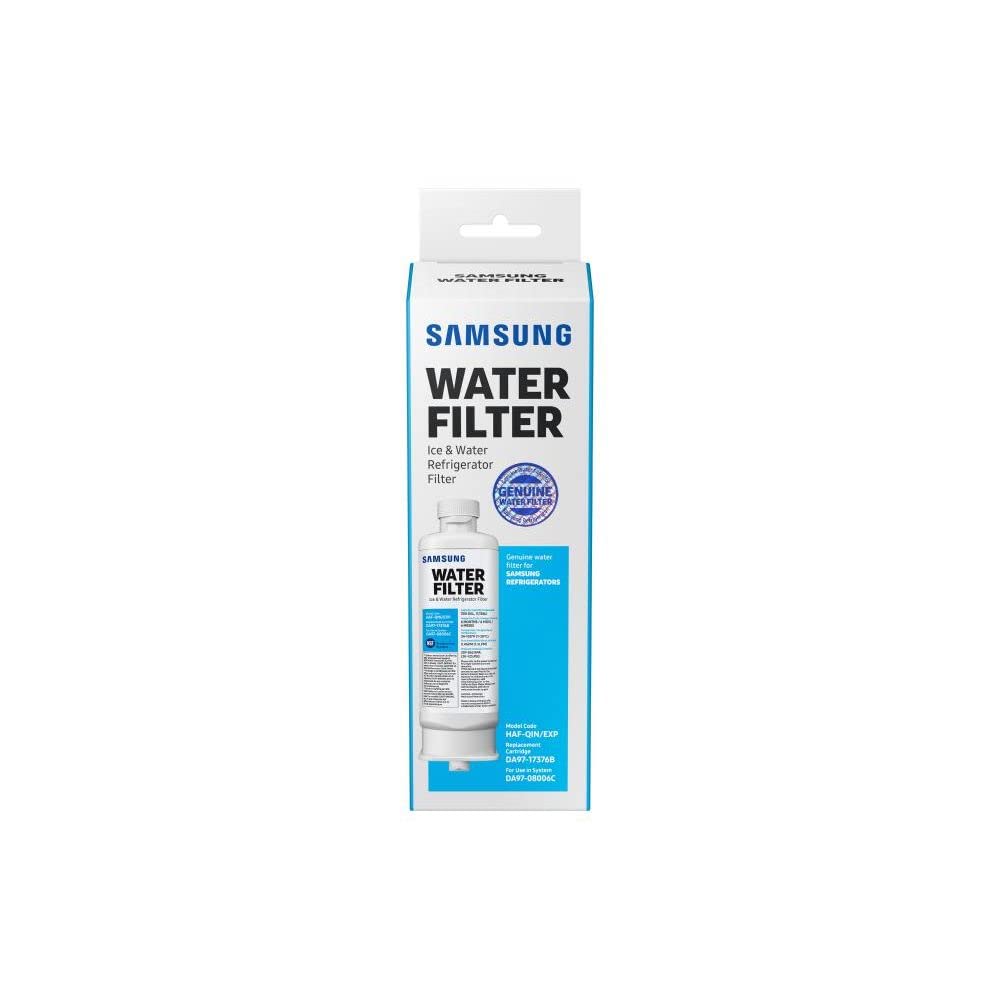 Samsung HAF-QIN/EXP Genuine Refrigerator Water Filter, Reduces 99% of Harmful Contaminants for Clean, Clear Drinking Water, 6-Month Life, Easy Install, Pack of 1