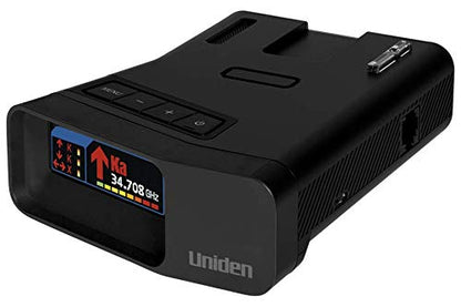 Uniden R7 Extreme Long-Range Laser-Radar Detector, Built-in GPS w/ Real-Time Alerts, Dual-Antennas Front & Rear w/Directional Arrows, Voice Alerts, Red Light Camera and Speed Camera Alerts