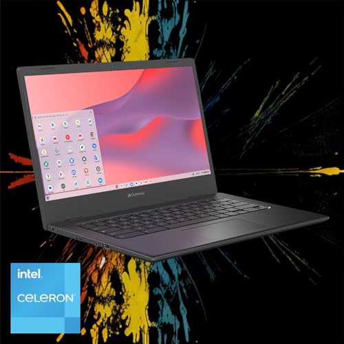 acer Gateway Chromebook 314 CBO314-1H-C476 Laptop | Intel Celeron N4500 | 14" Full HD (1920 x 1080) Display | 4GB LPDDR4X | 64GB eMMC | Wi-Fi 5 802.11ac | Chrome OS | Star Black