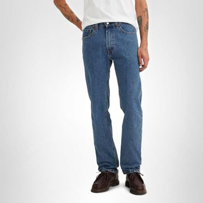 Levi's Men's 505 Regular Fit Jeans (Also Available in Big & Tall), Medium Stonewash, 33W x 30L