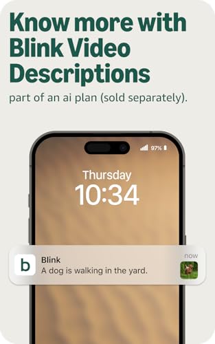 Blink Outdoor 2K+ (newest model) — Wireless smart security camera, 2K video resolution, enhanced audio, two-year battery. Sync Module Core included — 1 camera system (Black)