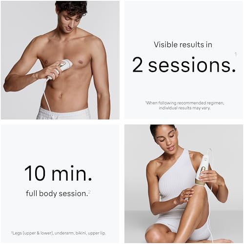 Braun IPL, Silk·Expert Pro 5, IPL Hair Removal for Women and Men, Permanent Laser Hair Reduction At-Home, 2 Heads, Pouch, IPL5137