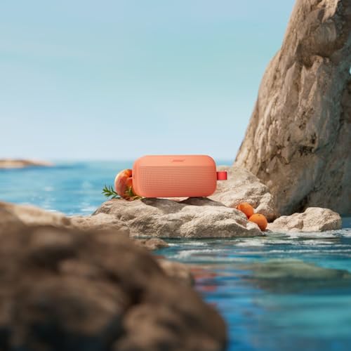 Bose SoundLink Flex Bluetooth Speaker (2nd Gen) - Portable Outdoor Speaker with Hi-Fi Audio, Waterproof and Dustproof, USB-C, Up to 12 Hours Battery Life, Sunset Peach - Limited Edition Color