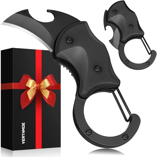 Christmas Stocking Stuffers Gifts for Men Him, Small Pocket Multitool Knife for Men Dad Gifts, Keychain Box Cutter with Bottle Opener, Cool Gadgets for EDC Camping Hiking