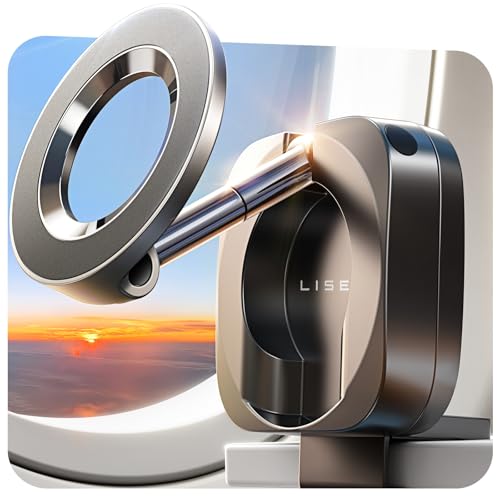 LISEN Airplane Travel Essentials for Women Men Phone Holder Cruise Must Haves Tripod Monopod Accessories Camera Mounts Clamps MagSafe Phone Accessories Airplane Gadgets Men Long Flight，Black