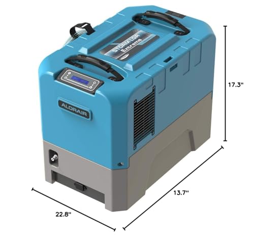 ALORAIR Commercial Dehumidifier with Pump, Up to 180 PPD (Saturation), 85 PPD at AHAM, 5 Years Limited Warranty, LGR Industrial Dehumidifier for Flood Repair, Crawlspace and Basement Drying