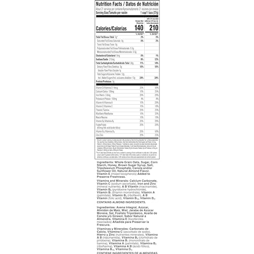 Honey Nut Cheerios, Heart Healthy Gluten Free Breakfast Cereal with Whole Grain Oats, Giant Size, 27.2 oz