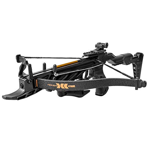 Bear X Desire XL Pistol Hunting Crossbow, Self-Cocking, Adjustable Stock, Compact Design, Includes 3 Premium Bolts