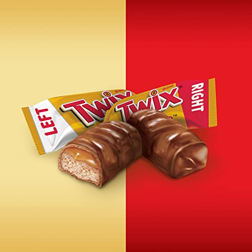 TWIX Fun Size Caramel Cookie Milk Chocolate Bars Individually Wrapped Easter Basket Egg Stuffers Easter Candy, 10.83 Oz Bag