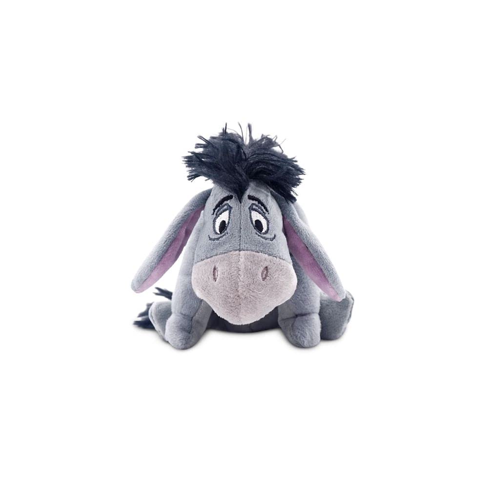 Disney Store Official Mini Bean Bag Plushies - Eeyore - Cute Stuffed Animal with Detailed Sculpting, Embroidered Features, & Bean Bag Bottom - Plush Toys for Kids