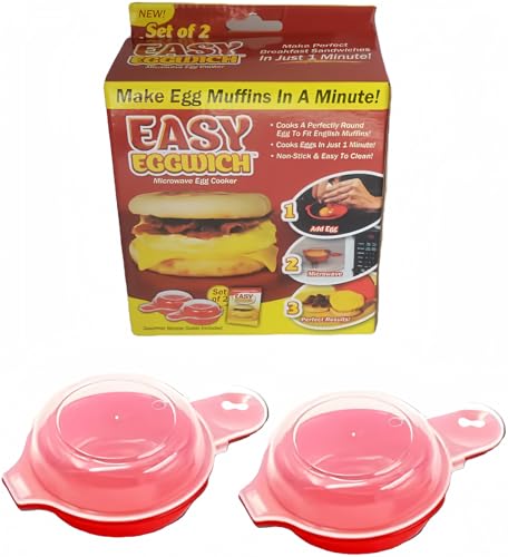 Liusm Microwave Egg Muffin Breakfast Sandwich Cooker