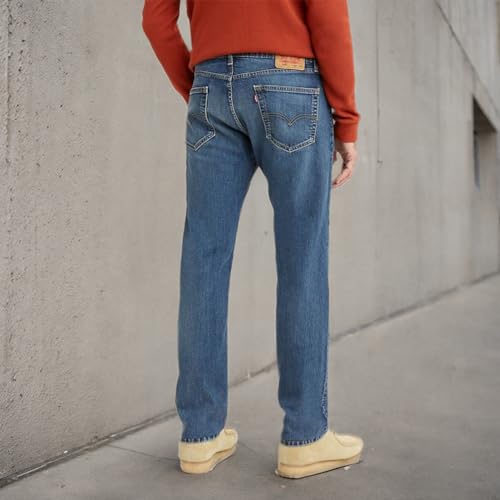 Levi's Men's 505 Regular Fit Jeans (Also Available in Big & Tall), Glowing-Medium Indigo, 38W x 32L
