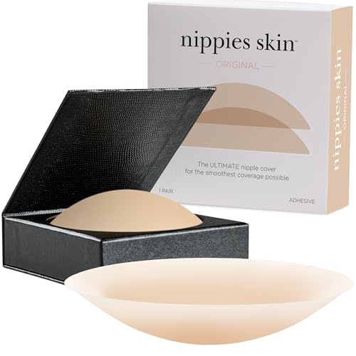Nippies Reusable Nipple Covers for Women, Skin Safe Adhesive Pasties Crème