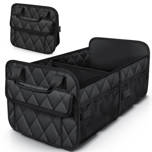 HOTOR Trunk Organizer for SUV – Foldable Car Organizers and Storage