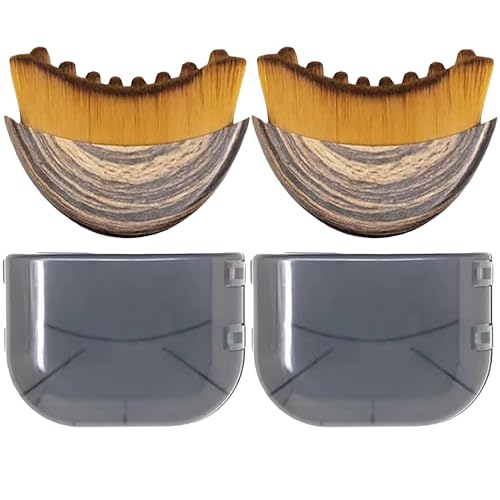 Lymphatic Contour Face Brush Lymphatic Drainage Massager Double Chin Reducer Lymphatic Drainage Brush for Face Ergonomically Designed to Fit The Skin Precisely (grey-2pcs)