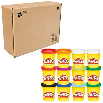 Play-Doh Jewel Colors Bulk 12-Pack of 4-Ounce Cans, Party Favors, Kids Arts & Crafts, Preschool Toys, Ages 2+ (Amazon Exclusive)