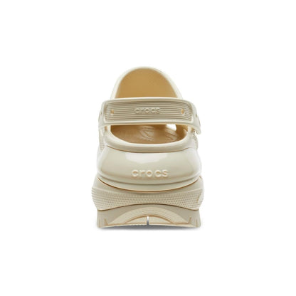 Crocs Mega Crush Clog - Unisex Clogs - Thermoplastic Upper - Adjustable Ankle-Sling - Flexible - Rubber Tread Bone Men's 4, Women's 6 Medium